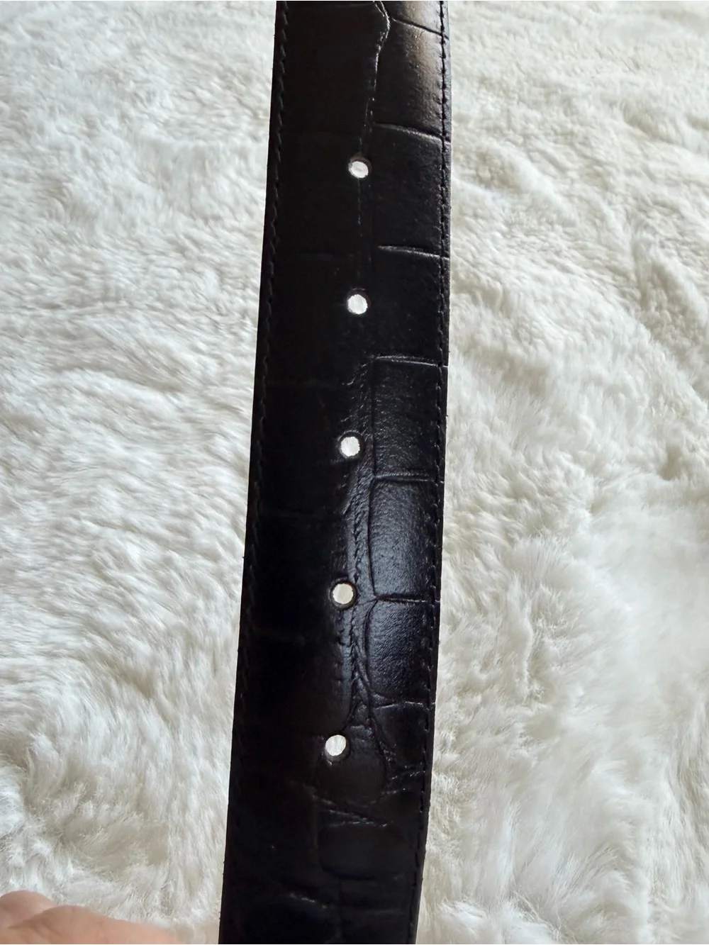The Limited Black Genuine Leather Chain Belt Gold Hardware Size S Made Italy